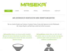 Tablet Screenshot of maseka.de